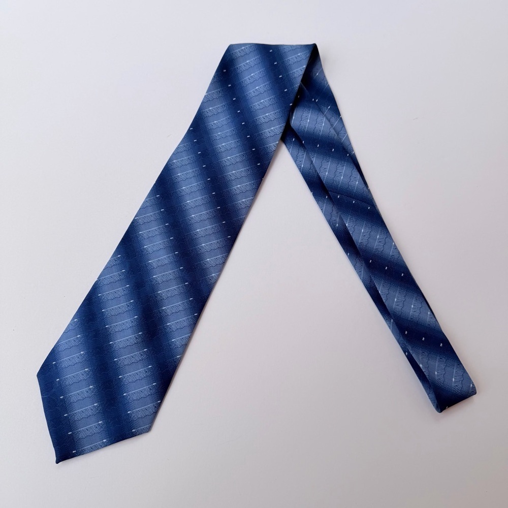 Men’s Kai Long Silk Necktie Blue Blend​​​